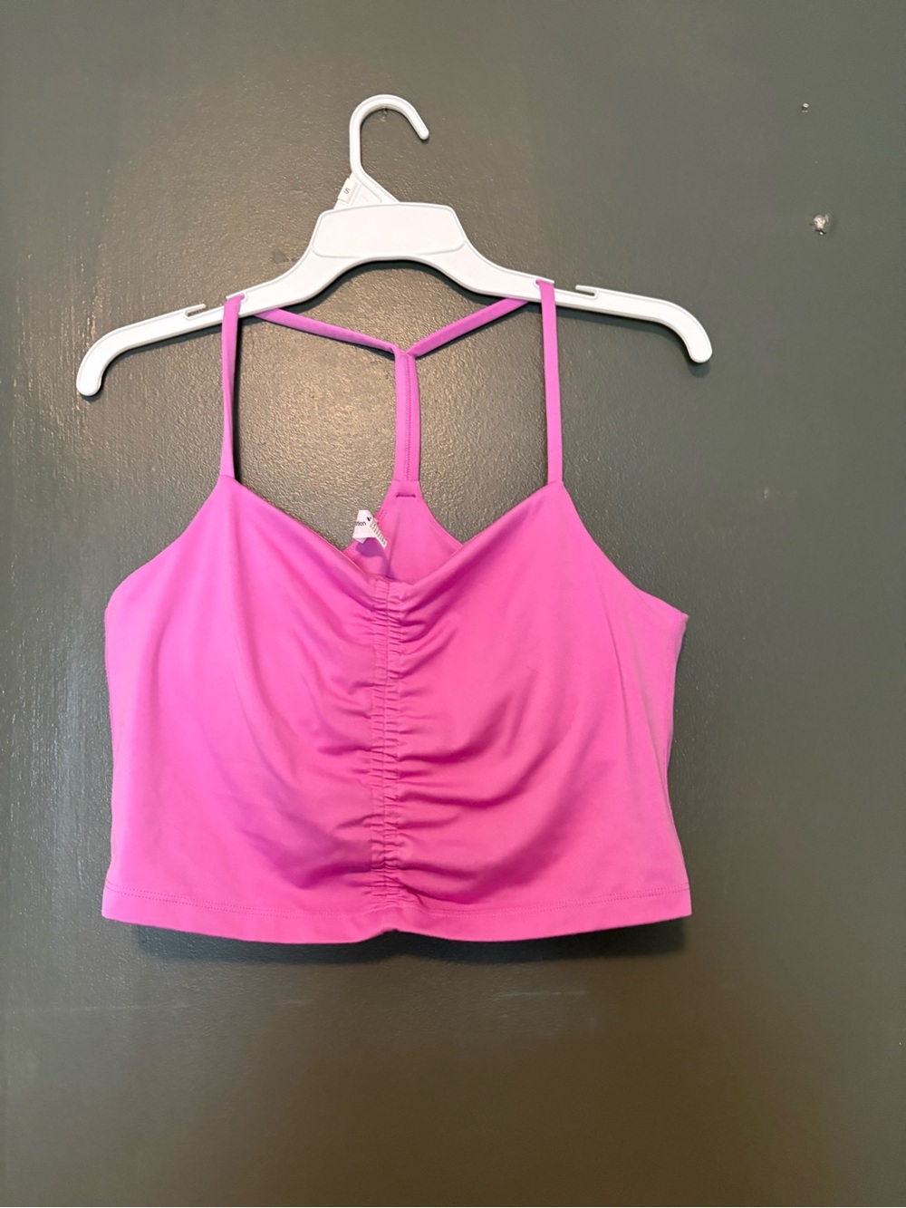 all in motion Hot Pink Ruched Sports Tank